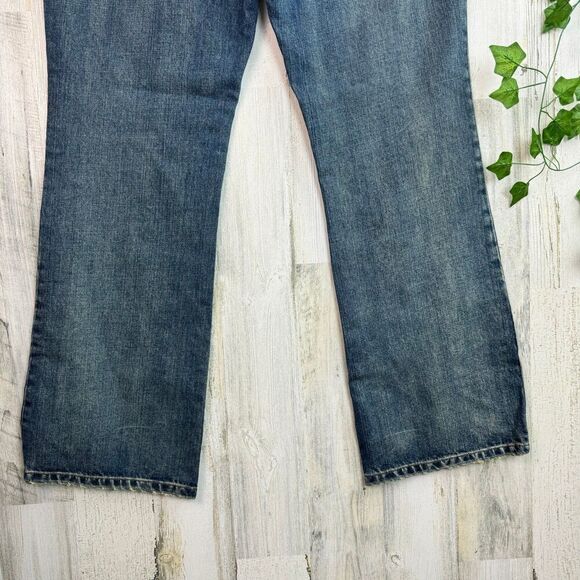 Ralph Lauren boho Distressed Patch Petite 10 Jeans - Picture 8 of 12